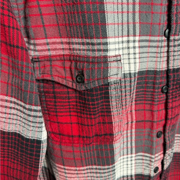 Mossimo Supply Co Red, White, Black & Gray Flannel Size Men’s XXL - Picture 5 of 6